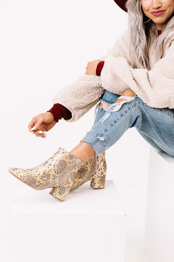 Impressions The Kelsea Snake Print Bootie