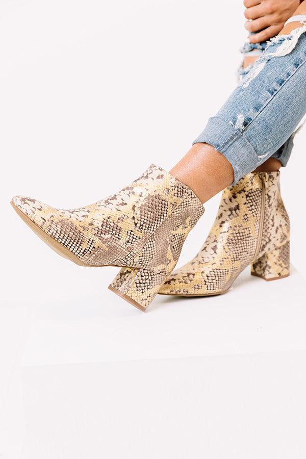 Impressions The Kelsea Snake Print Bootie