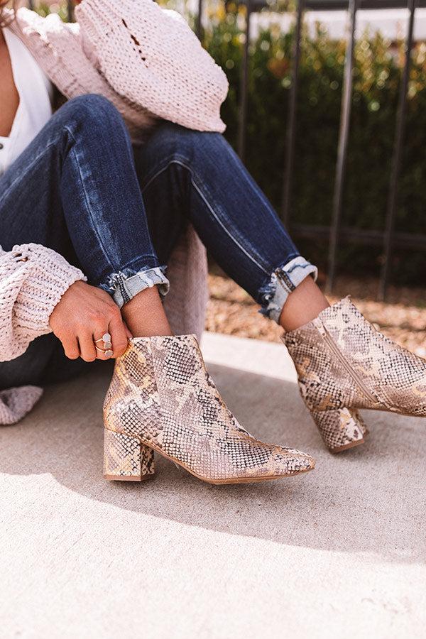 Impressions The Kelsea Snake Print Bootie