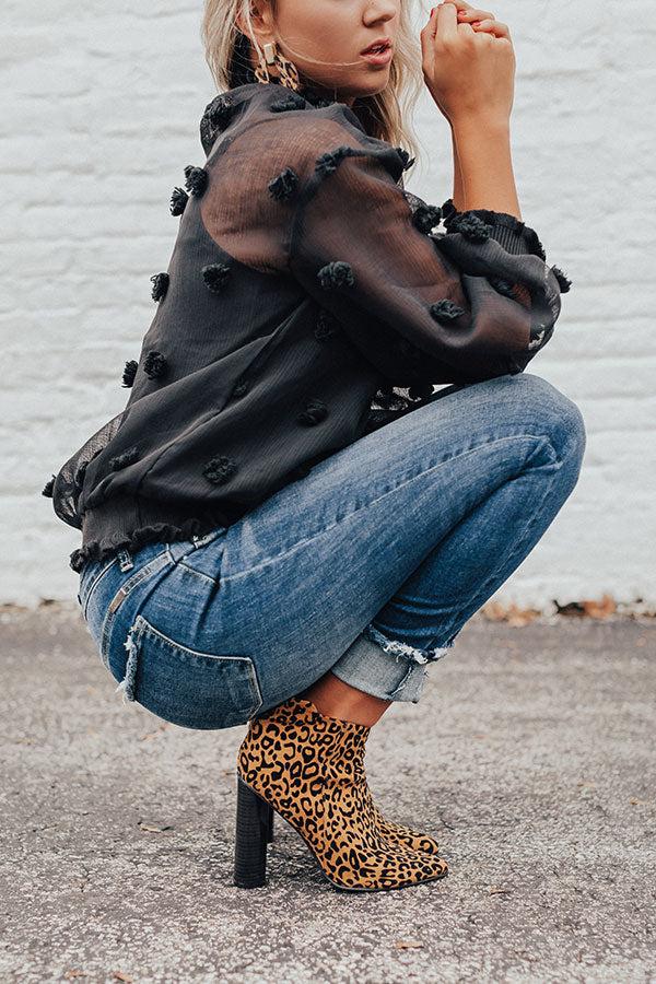 Impressions The Kendra Ankle Bootie In Leopard