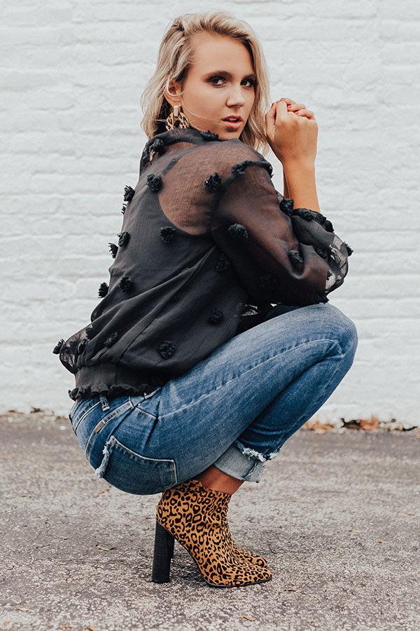 Impressions The Kendra Ankle Bootie In Leopard