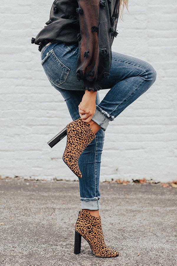 Impressions The Kendra Ankle Bootie In Leopard