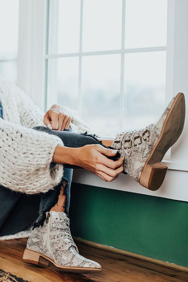 Impressions The Kissinger Snake Print Bootie