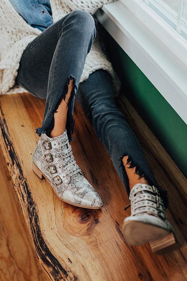 Impressions The Kissinger Snake Print Bootie