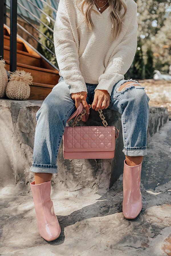 Impressions The Leena Patent Bootie In Pink