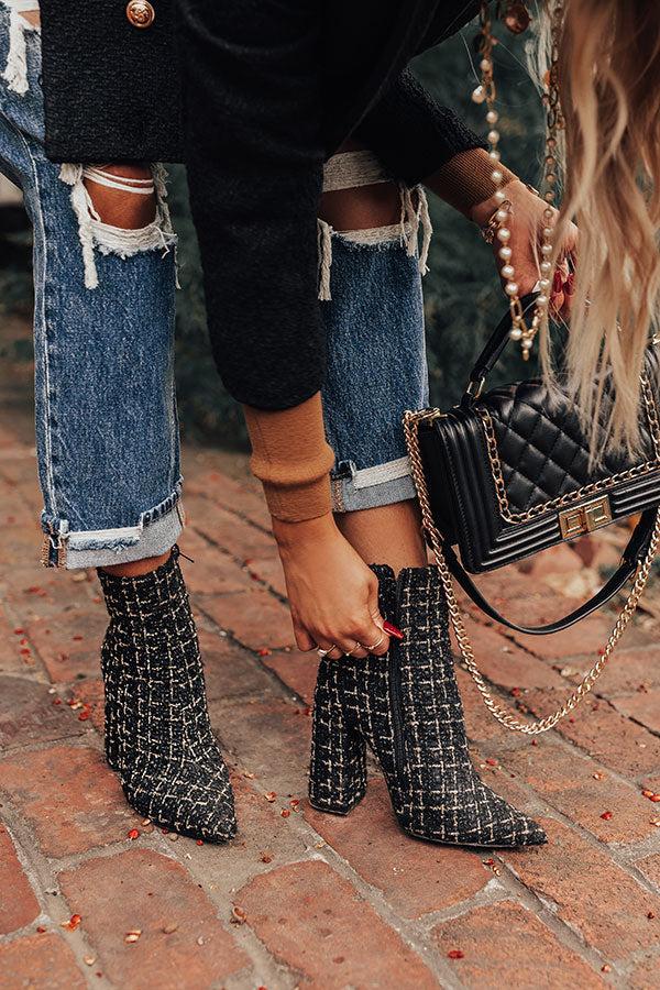 Impressions The Lisha Tweed Bootie