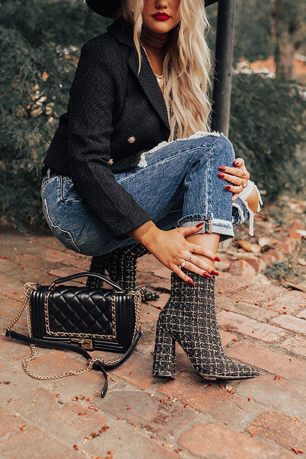 Impressions The Lisha Tweed Bootie