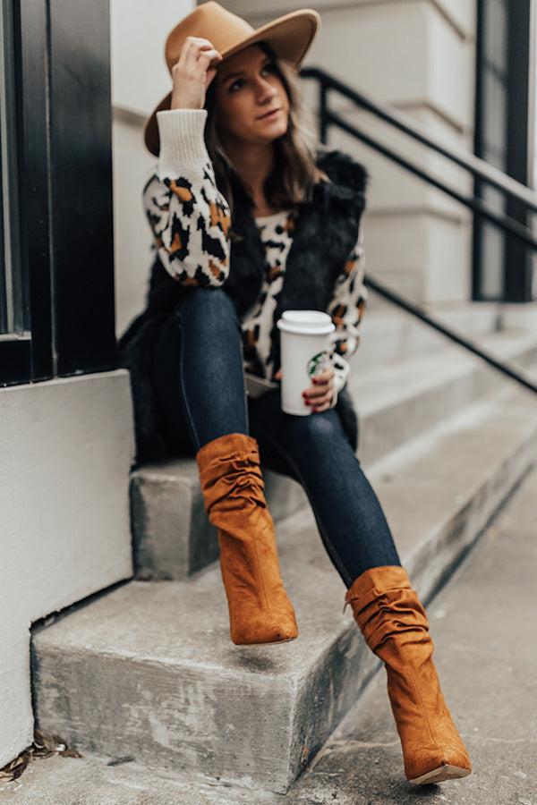 Impressions The Liz Faux Suede Boot in Copper