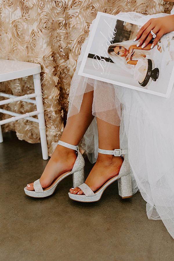 Impressions The Lyla Rhinestone Heel In Silver