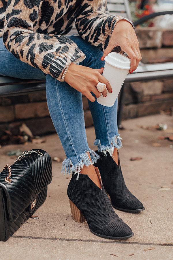 Impressions The Lyle Perforated Bootie In Black