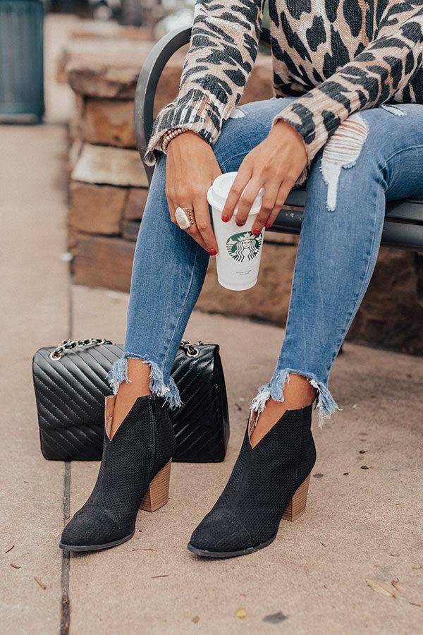 Impressions The Lyle Perforated Bootie In Black