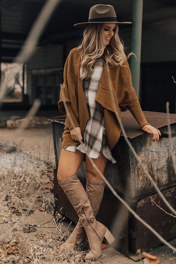 Impressions The Lynn Knee High Boot In Warm Taupe