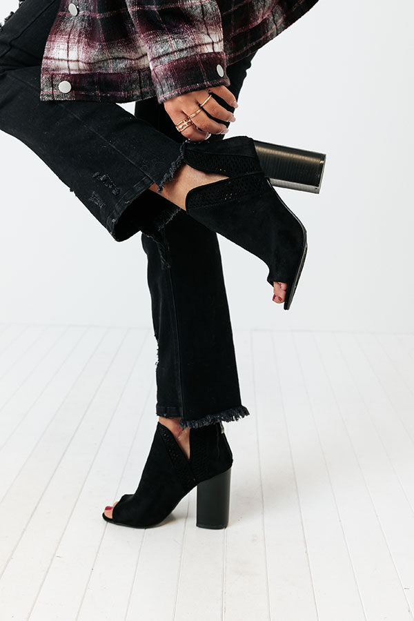 Impressions The Mable Peep Toe Bootie