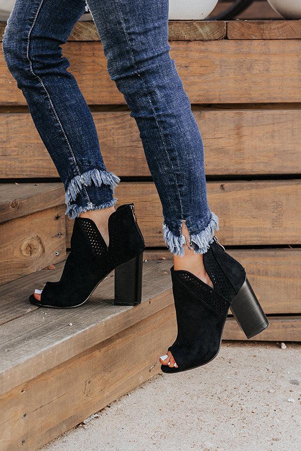 Impressions The Mable Peep Toe Bootie