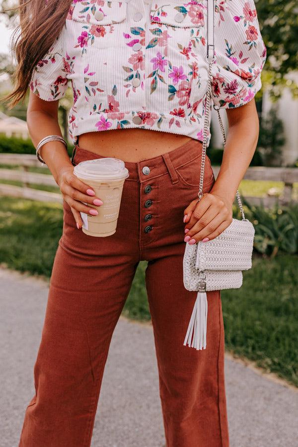 Impressions The McKenzie High Waist Jean In Rust