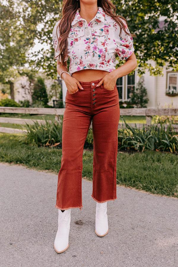 Impressions The McKenzie High Waist Jean In Rust