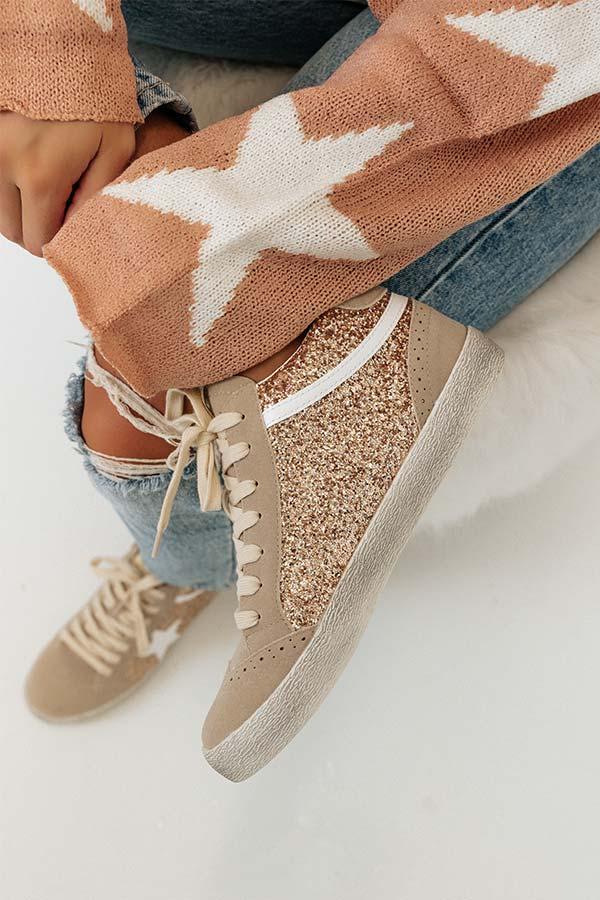 Impressions The Mia Vintage Sneaker In Rose Gold