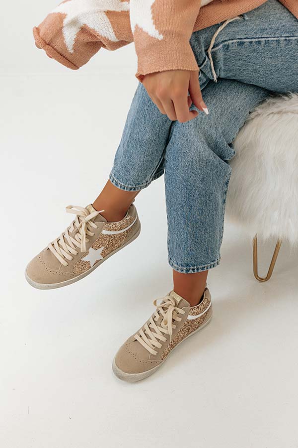 Impressions The Mia Vintage Sneaker In Rose Gold