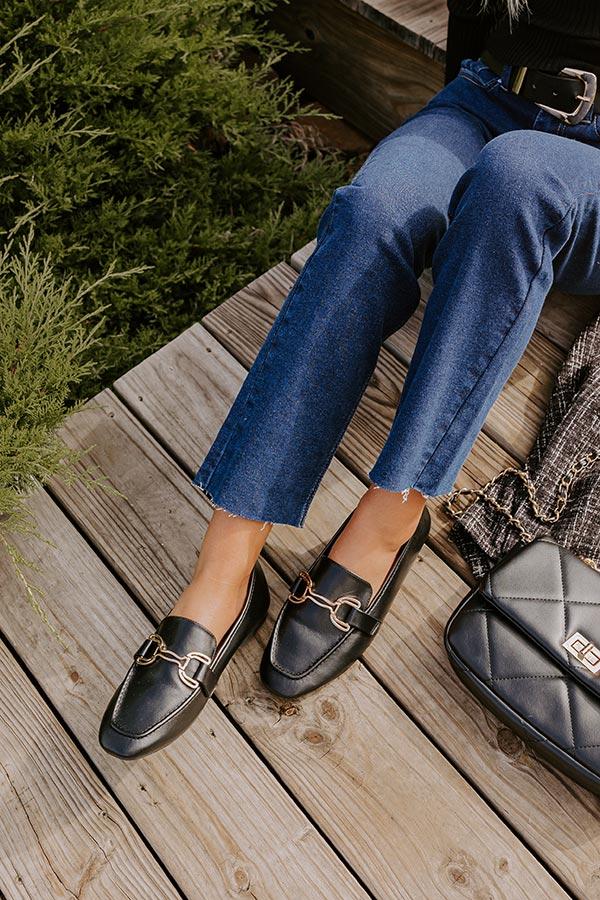 Impressions The Molly Faux Leather Loafer in Black