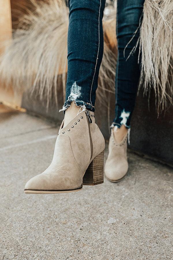 Impressions The Morgan Bootie In Warm Taupe