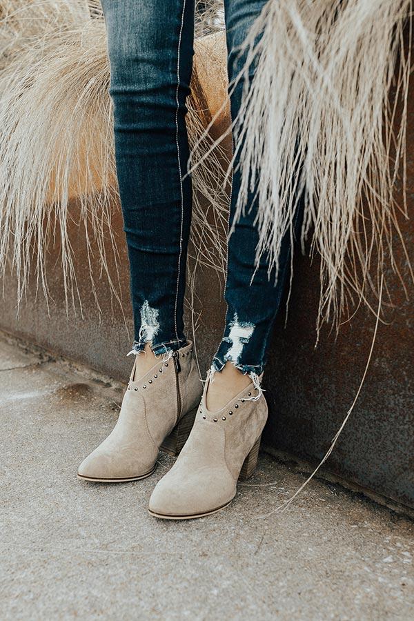 Impressions The Morgan Bootie In Warm Taupe