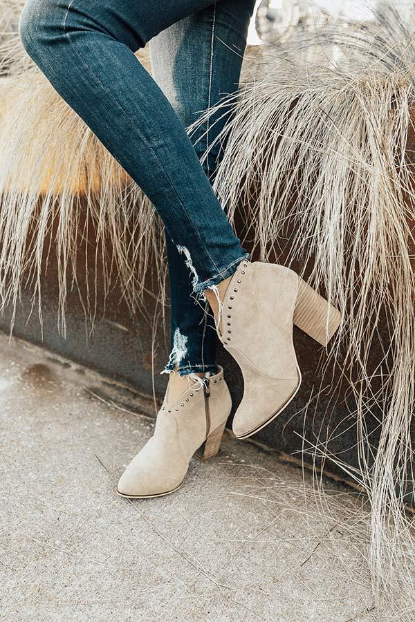 Impressions The Morgan Bootie In Warm Taupe