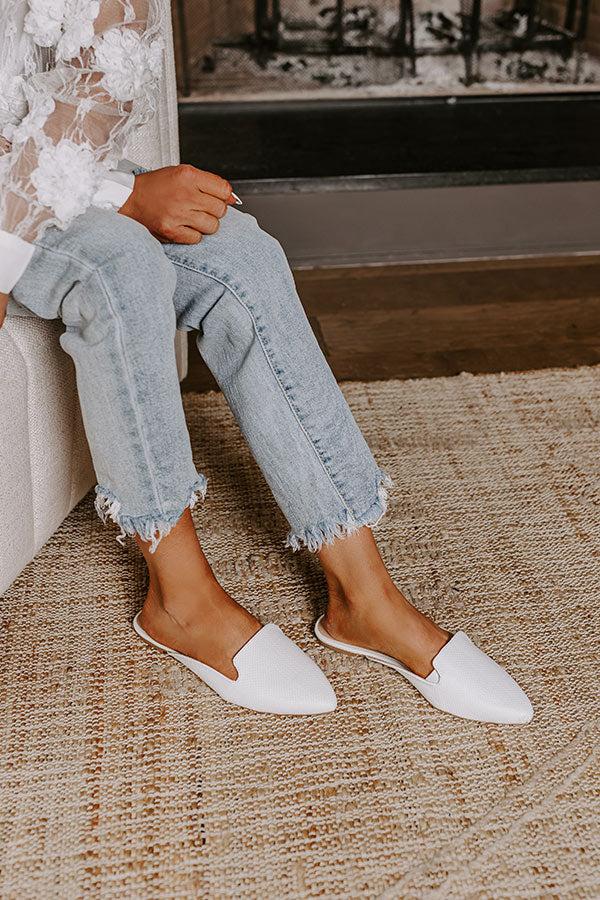 Impressions The Natasha Raffia Woven Flat In White