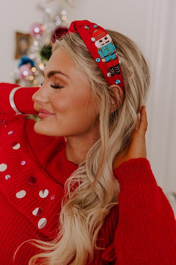 Impressions The Nutcracker Beaded Headband in Red