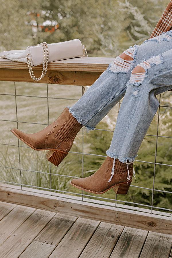 Impressions The Oaklynn Faux Nubuck Boot In Brown