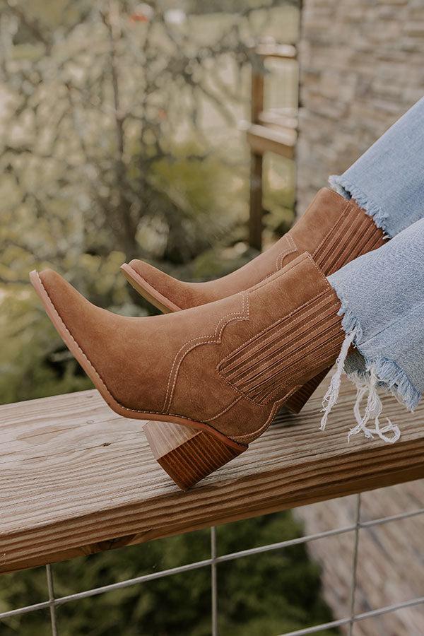 Impressions The Oaklynn Faux Nubuck Boot In Brown