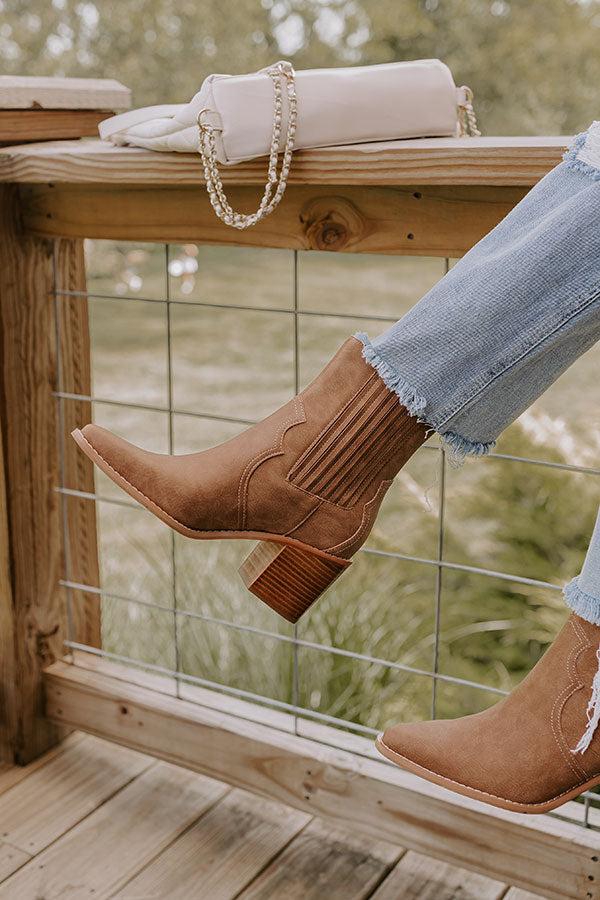 Impressions The Oaklynn Faux Nubuck Boot In Brown