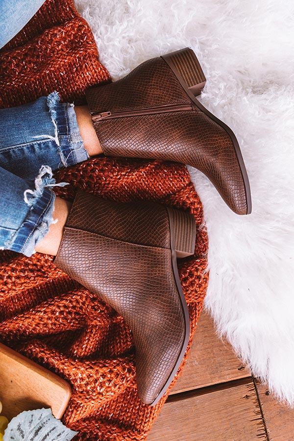 Impressions The Olette Bootie In Brown