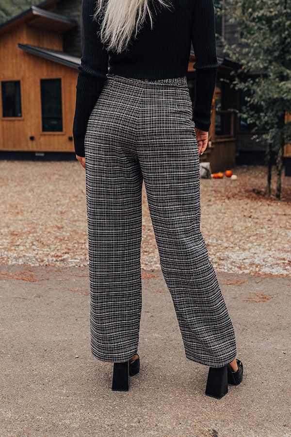 Impressions The Parker High Waist Tweed Trousers