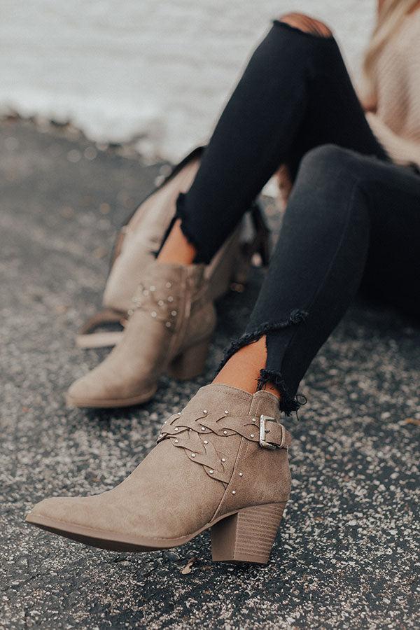 Impressions The Phoebe Bootie In Taupe