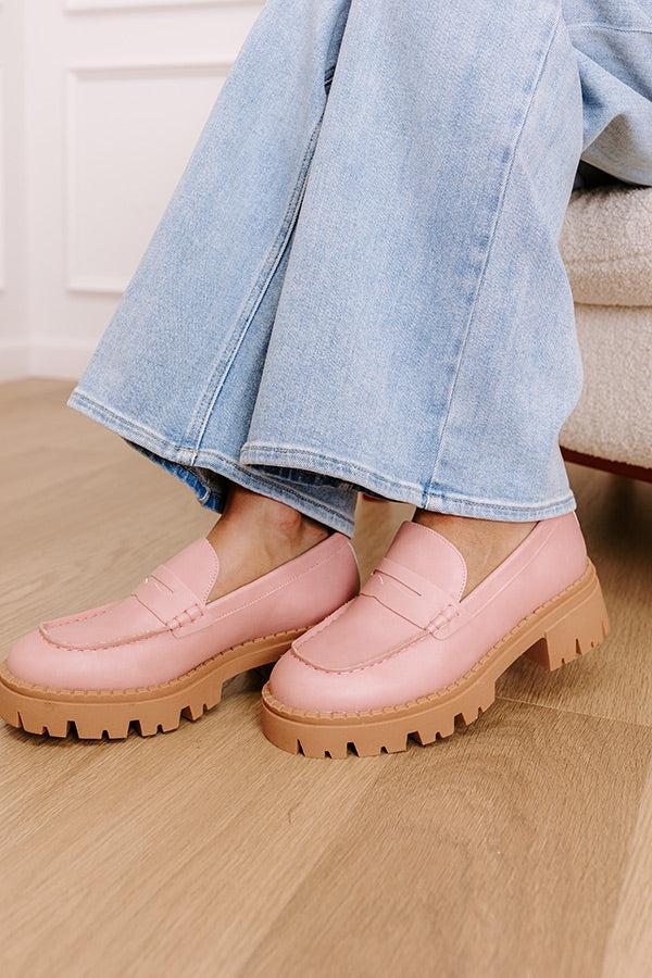 Impressions The Piper Faux Leather Loafer In Blush