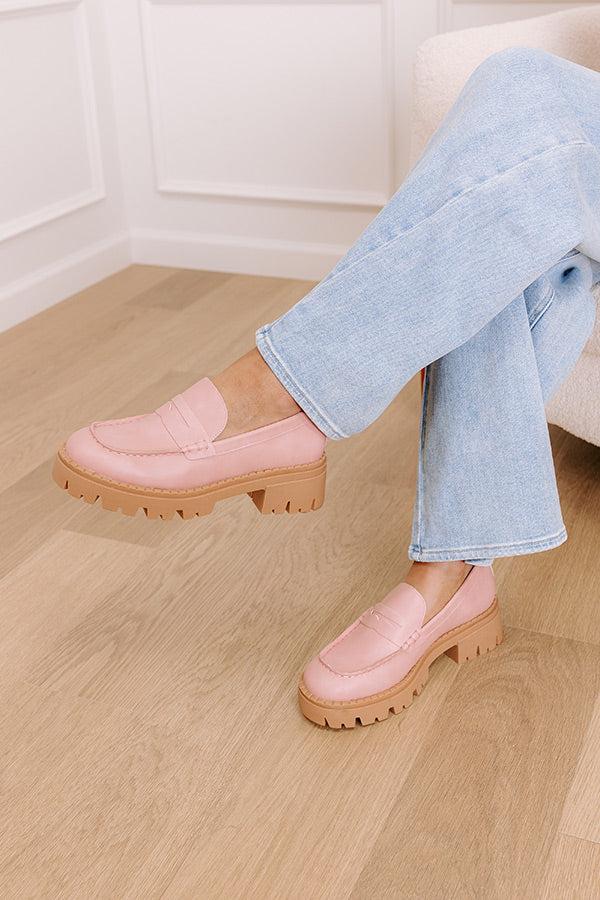 Impressions The Piper Faux Leather Loafer In Blush