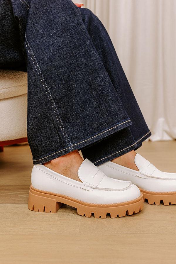 Impressions The Piper Faux Leather Loafer In White