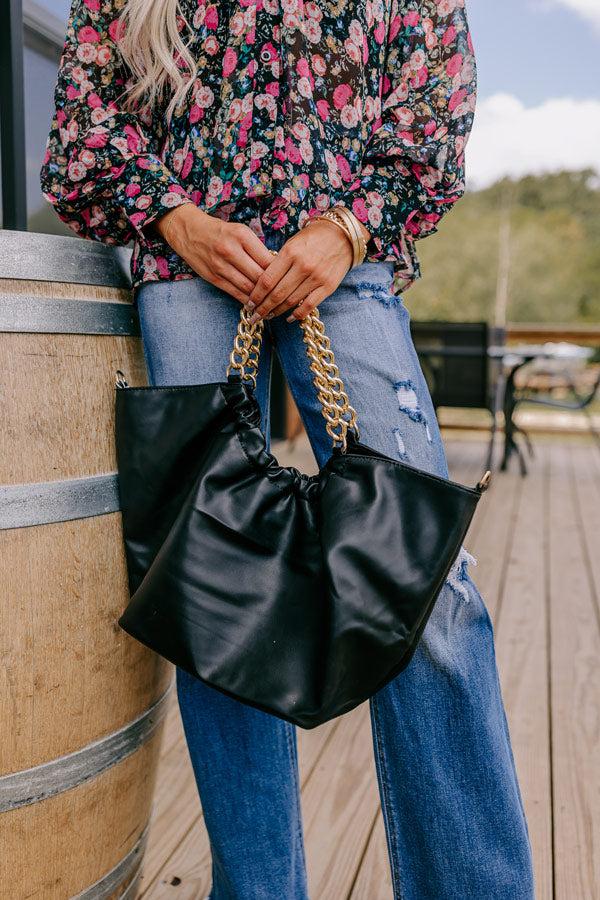 Impressions The Preston Faux Leather Tote In Black