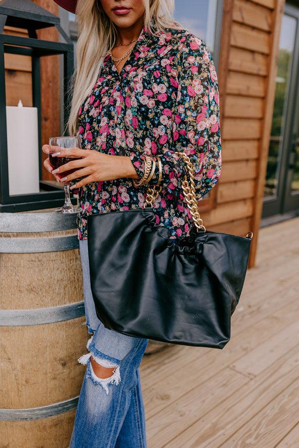 Impressions The Preston Faux Leather Tote In Black