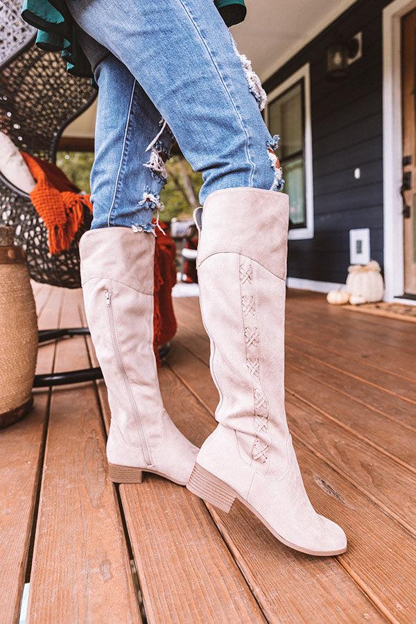 Impressions The Raella Faux Suede Knee High Boot