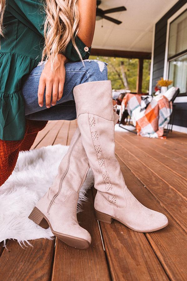 Impressions The Raella Faux Suede Knee High Boot