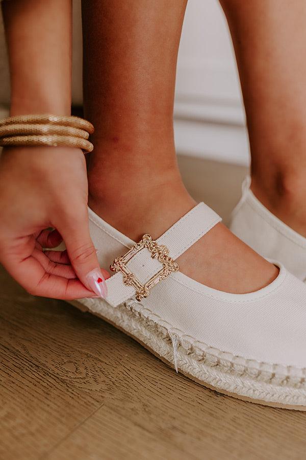 Impressions The Reagan Espadrille Flats In Cream