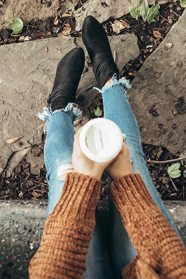 Impressions The Rylan Faux Suede Bootie In Black