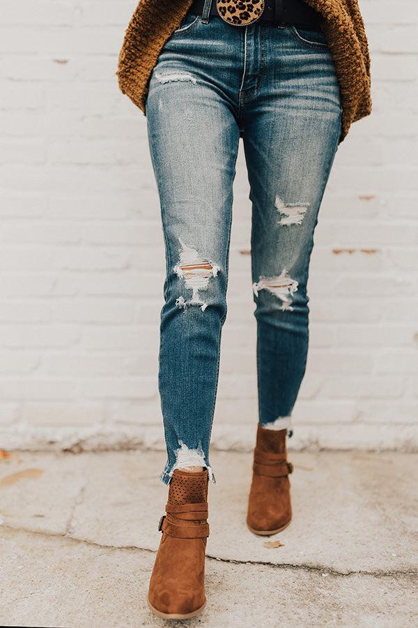Impressions The Rylan Faux Suede Bootie In Brown