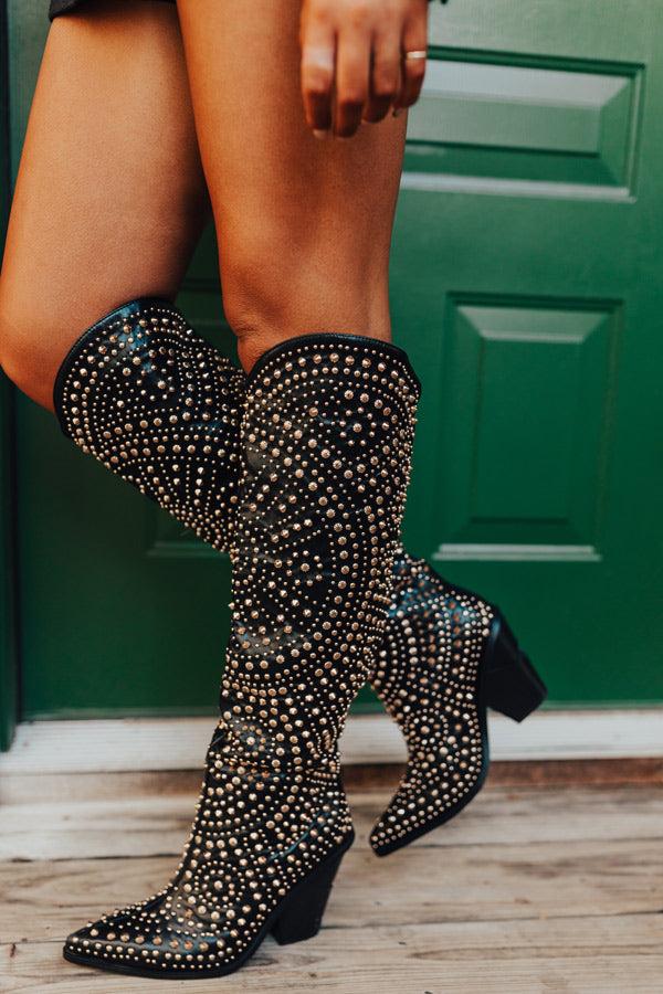 Impressions The Sawyer Thigh High Embellished Boot
