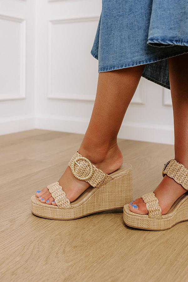 Impressions The Serenity Raffia Woven Wedge