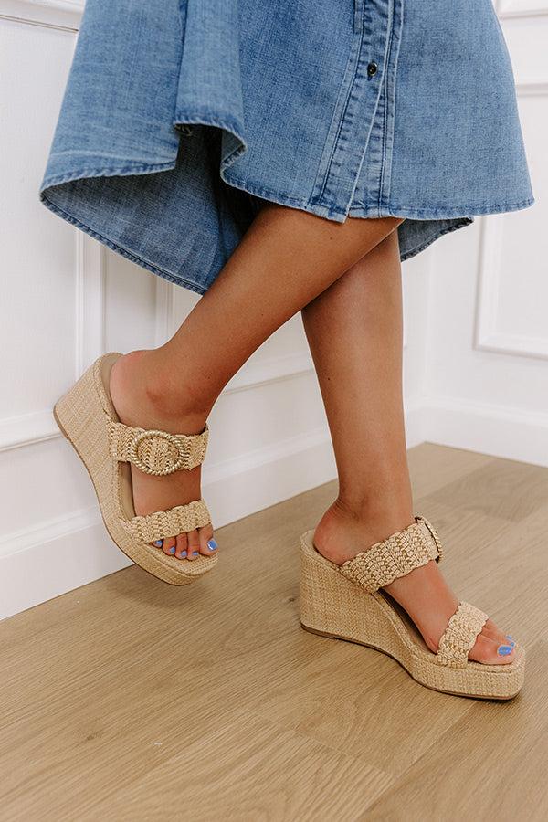 Impressions The Serenity Raffia Woven Wedge