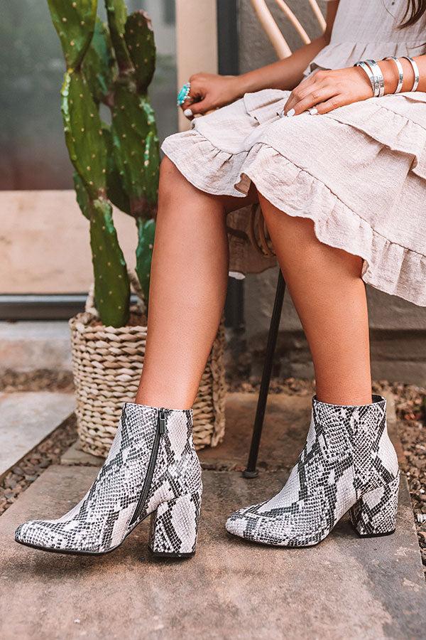 Impressions The Shay Snake Print Bootie