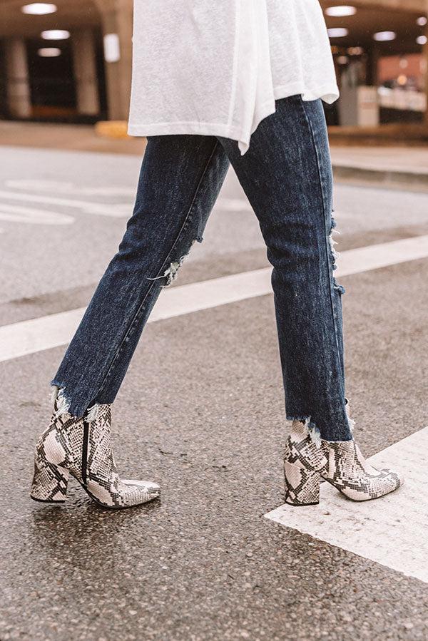 Impressions The Shay Snake Print Bootie