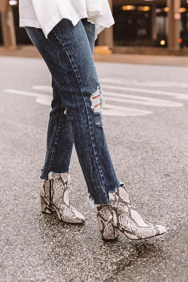 Impressions The Shay Snake Print Bootie